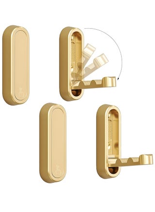 Gold Foldable Wall Hook Foldable Invisible Hook Heavy Zinc Alloy Bathroom Wall Hook Retractable Heavy  Duty Wall Hooks Metal Foldable Hooks Wall Mount for Closet Scarf Hat Robe Key Bags Purse Bag  Bathroom Kitchen Bedroom - pzsku/Z953A3810323475B70570Z/45/1748696850/f6eafa29-2038-4d65-97ca-142bcc64ad2b