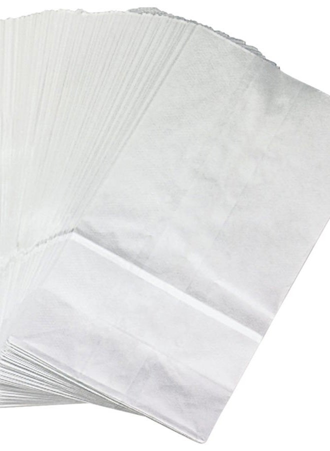 School Smart Pavilia Flat Bottom Paper Bags - 6 x 11 - Pack of 100 - White - Image 2