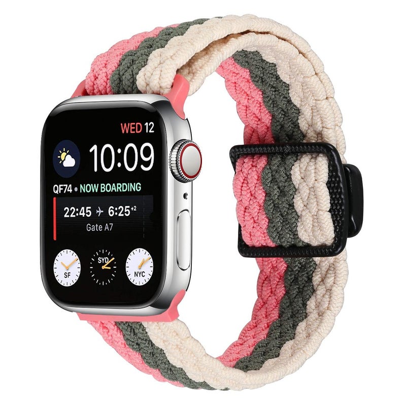 إيروريكس لساعة Apple Watch 42 مم / 41 مم / 40 مم / 38 مم حزام ساعة مغناطيسي منسوج مطاطي (ثلاثة ألوان) - Image 1