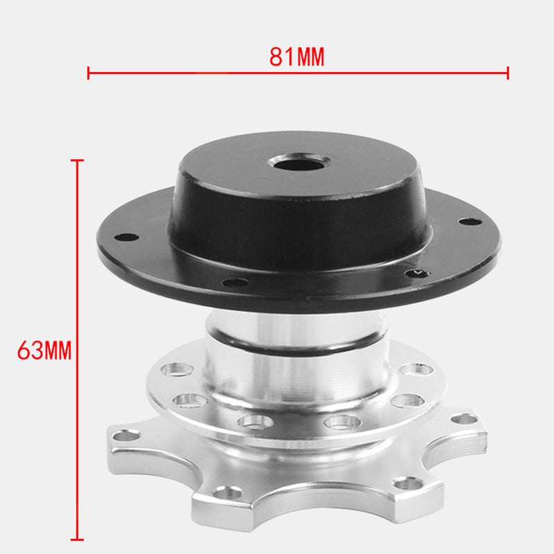 6-Bolt Universal Steering Wheel Quick Release Hub Adapter Aluminum Alloy Steering Wheel Removal Tool - Image 3