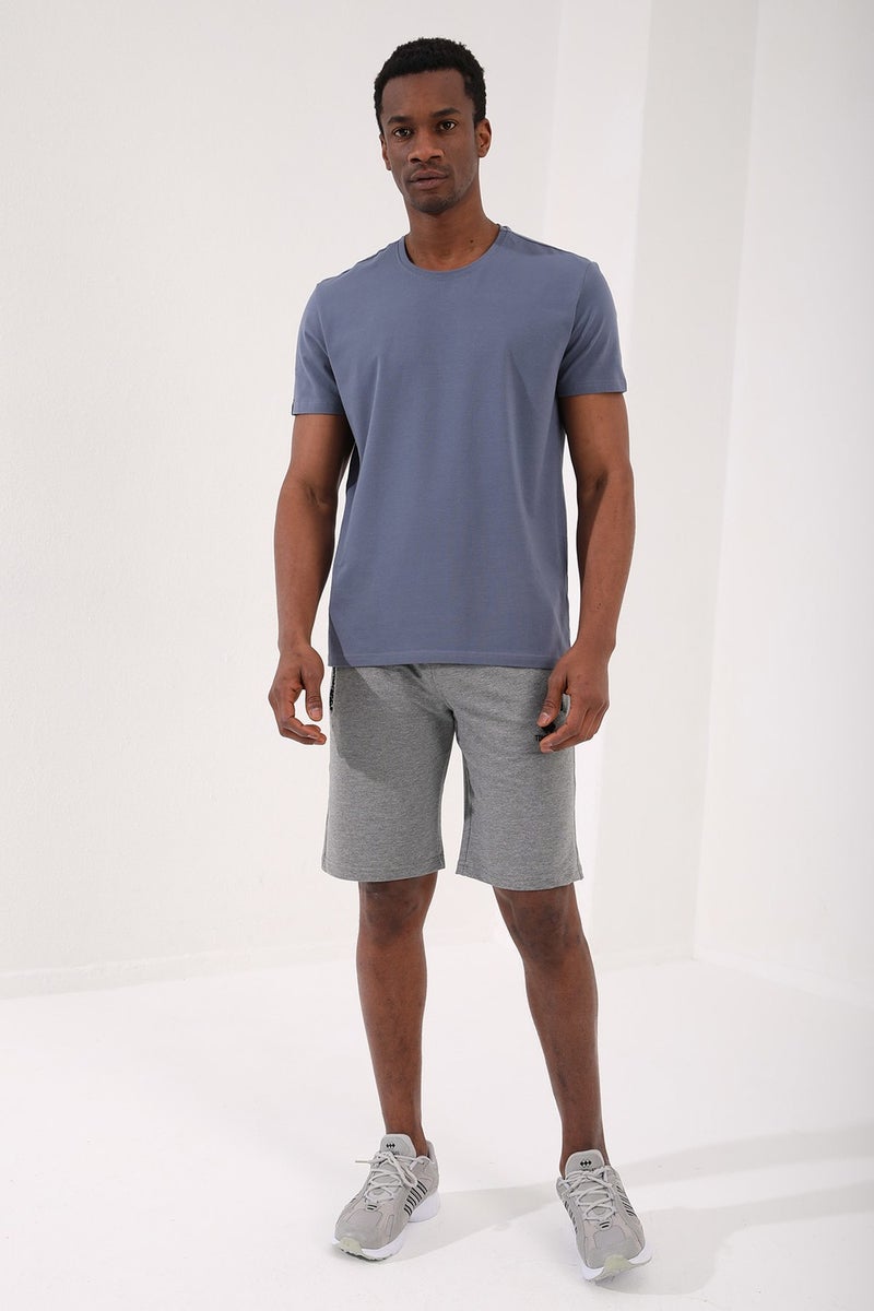 Tommy Life Petrol Men's Basic Short Sleeve Standard Pattern O Neck T-Shirt - 87911  - Image 1