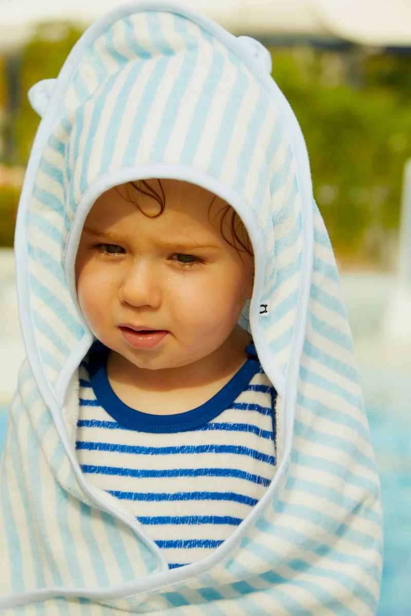 myko kids Organic Terry Velvet Towel