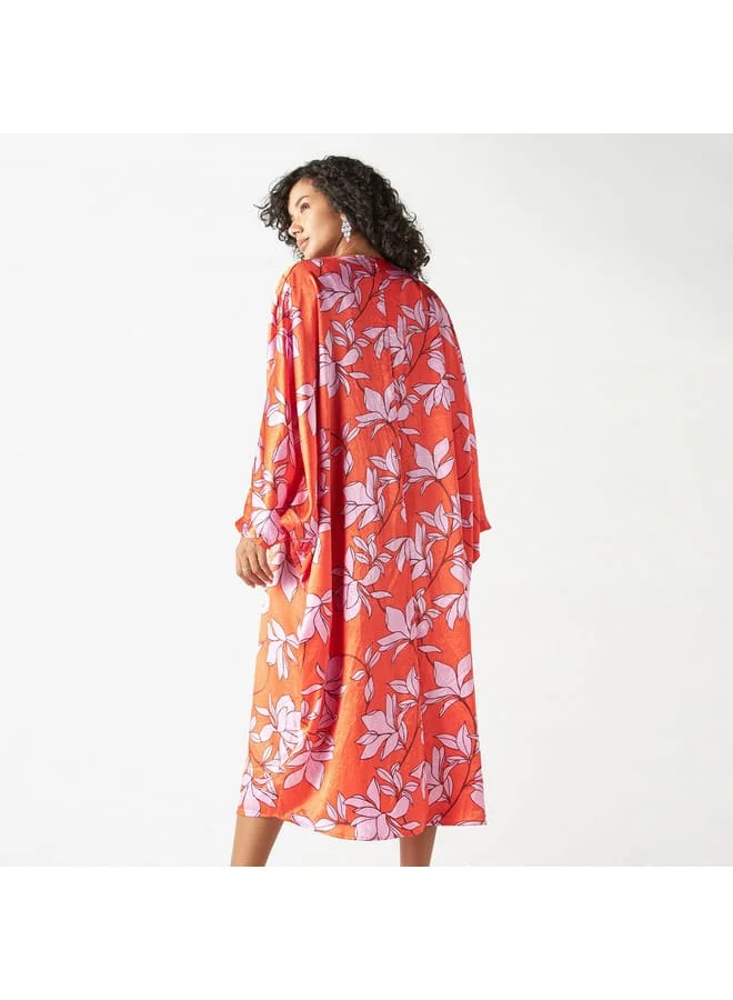 Iconic Floral Satin Dress