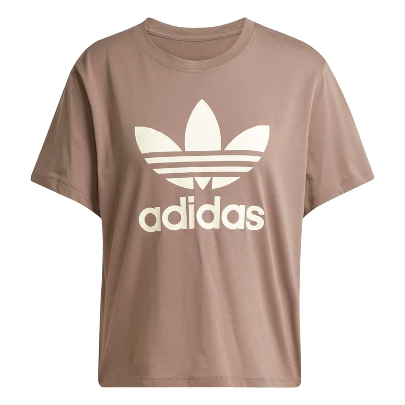 Adidas TREFOIL TEE VT Brown Originals Women T-SHIRTS