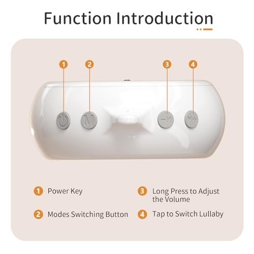 FEISIKE Baby Crib Mobile Arm with Music Box Spin Motor,23 Inch,Volume Control,3 Modes(Turn & Music,Turn Only, Music Only),Nursery Decor Hanger,Holder for DIY Clamp Mobile,35 Lullabies,30 Min Auto-Off - Image 5