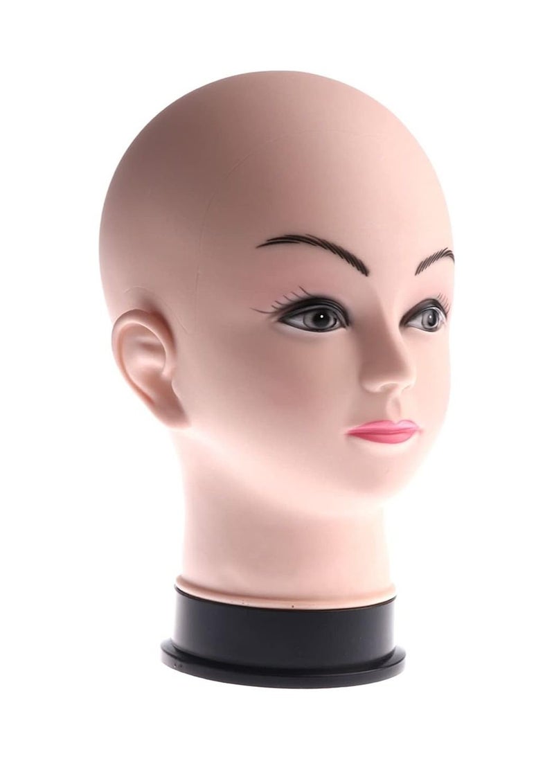 Generic NKLL Standing Mannequin Head Display Wig, Glasses, Cap, and Makeup  - Image 1