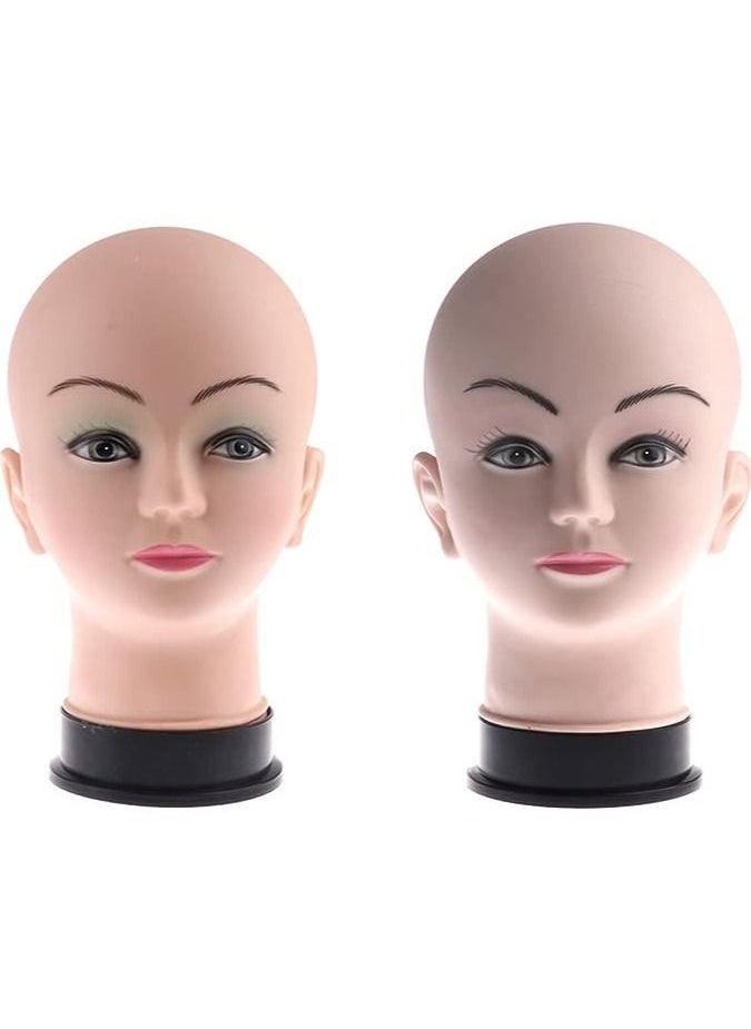 Generic NKLL Standing Mannequin Head Display Wig, Glasses, Cap, and Makeup  - Image 2