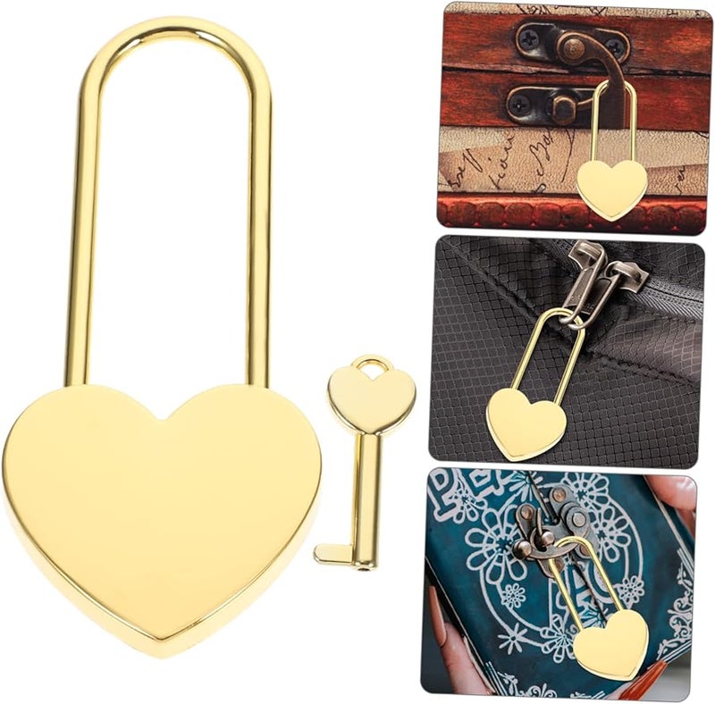 Pink Heart Lock Diary Book Jewelry Box for Girls Small Luggage Padlock - Image 5