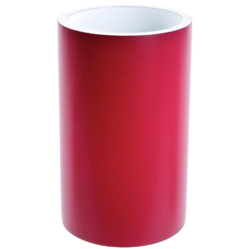 Gedy YU98-53 Yucca Tumbler, 1" L x 2.77" W, White, Ruby Red - Image 2