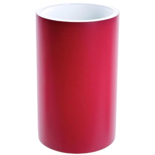 Gedy YU98-53 Yucca Tumbler, 1" L x 2.77" W, White, Ruby Red - Image 1