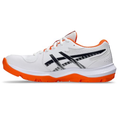 ASICS Unisex Gel-Peake 3 White/Midnight Cricket Shoes - 8 UK Men/ 7 UK Women (1113A057.100) - Image 4