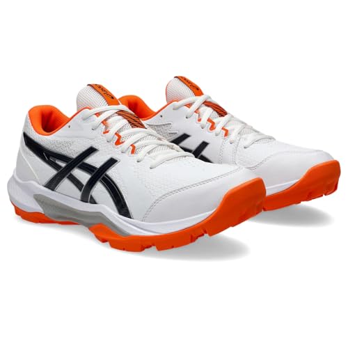 ASICS Unisex Gel-Peake 3 White/Midnight Cricket Shoes - 8 UK Men/ 7 UK Women (1113A057.100) - Image 1
