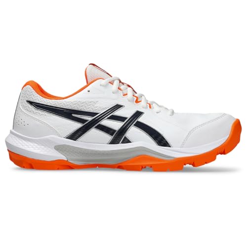 ASICS Unisex Gel-Peake 3 White/Midnight Cricket Shoes - 8 UK Men/ 7 UK Women (1113A057.100) - Image 3