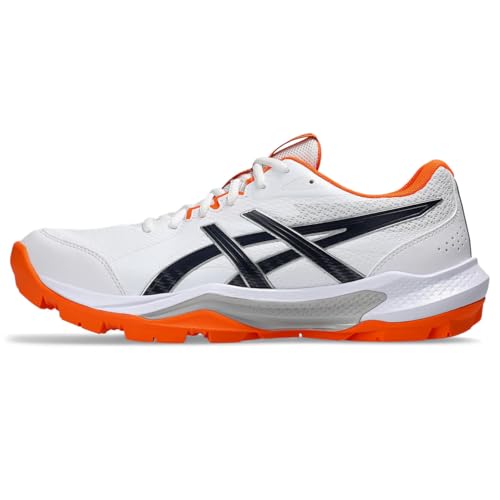 ASICS Unisex Gel-Peake 3 White/Midnight Cricket Shoes - 8 UK Men/ 7 UK Women (1113A057.100) - Image 5