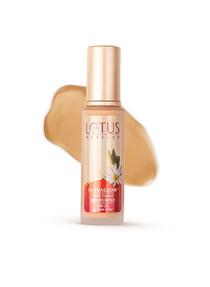 LOTUS HERBALS Lotus Herbals SPF25 Nutraglow Daily Tinted Moisturiser Cream (Fresh Ivory, 50ml) - Image 1