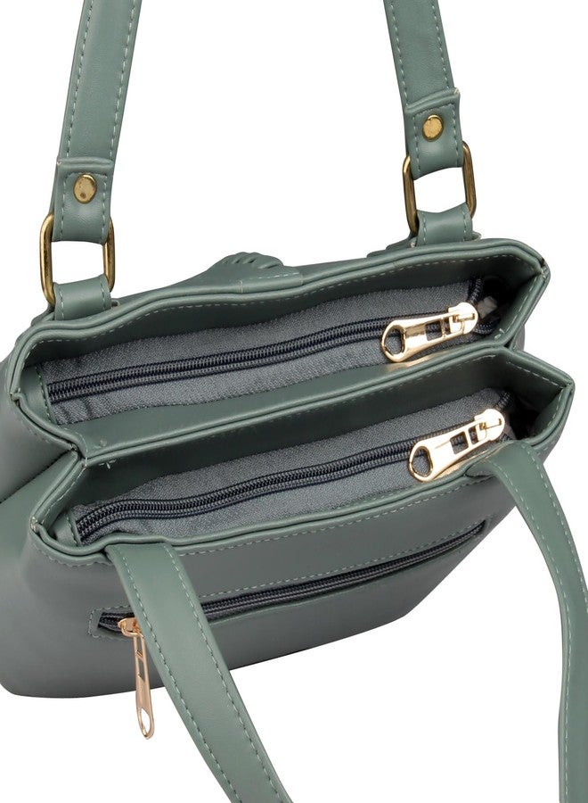 WORLD STAR Top-Grain Leather Handbag - Fashionable Purse for Women, Practical and Elegant Design - Image 5