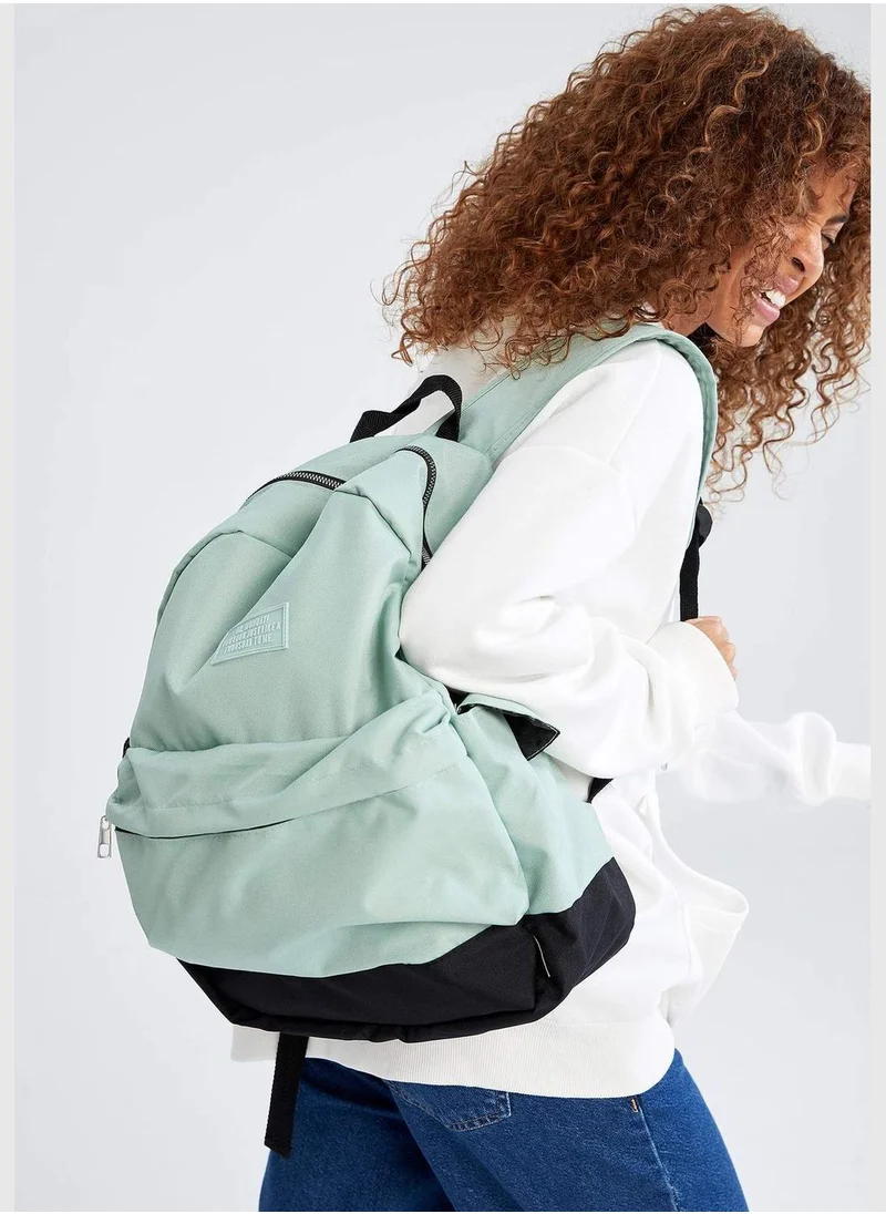 DeFacto Printed Zippered Backpack