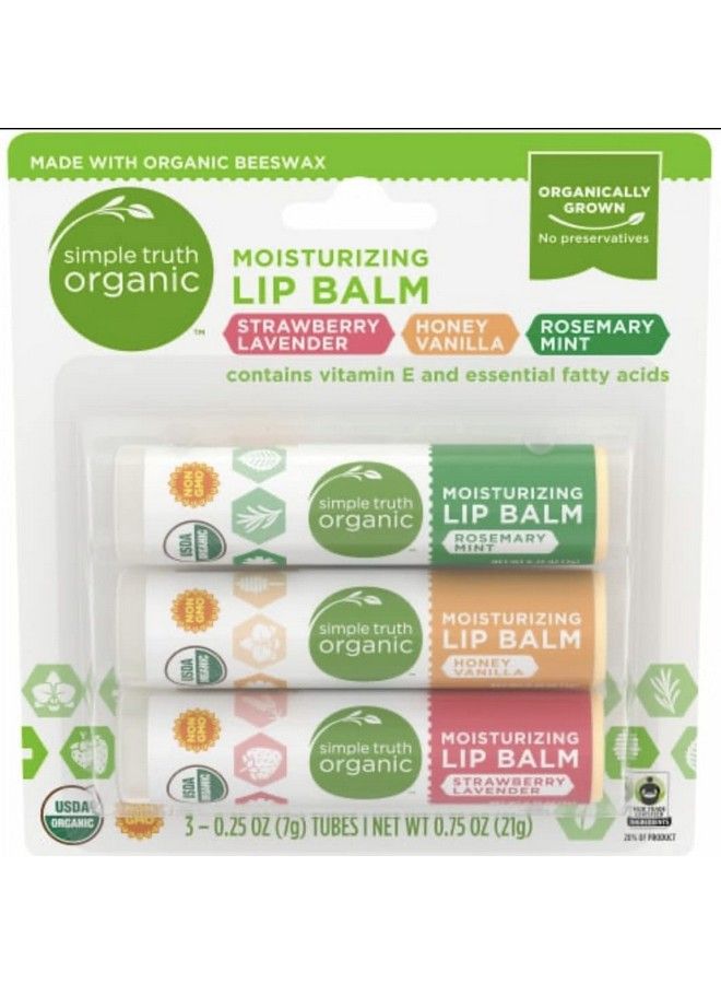 simple truth Moisturizing Lip Balm Variety Pack 3 Count (Single Pack) - Image 1