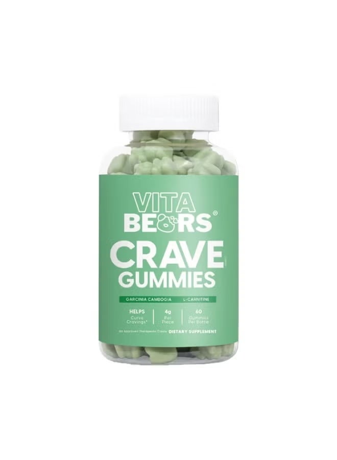 Vita Bears Crave Gummies – Daily Wellness Chewables with Garcinia Cambogia | 60 Gummies