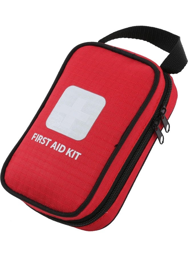 Thrive Travel Essentials Small First Aid Kit - 100 FSA HSA Approved Products Includes Multi-Sized Bandage, Wipes, Safety Pins, and More (Shell) - Image 1