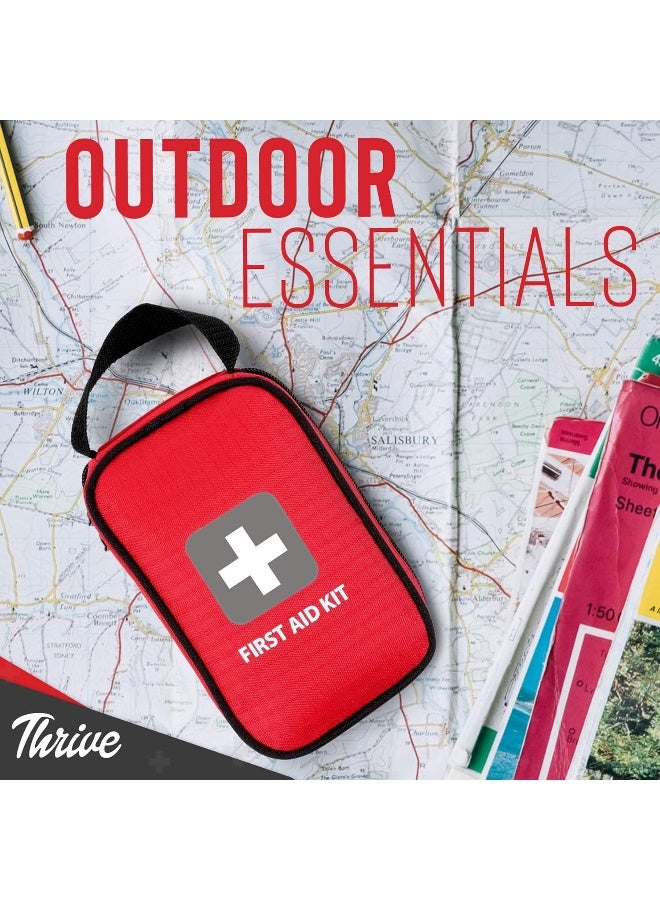 Thrive Travel Essentials Small First Aid Kit - 100 FSA HSA Approved Products Includes Multi-Sized Bandage, Wipes, Safety Pins, and More (Shell) - Image 5