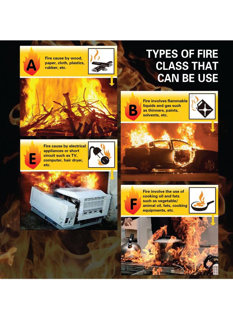GLOBAL 2Kg 1 Pcs Fire Extinguisher Dry Chemical Powder Extremely Safe and Long Service to handle and operate  - Image 2