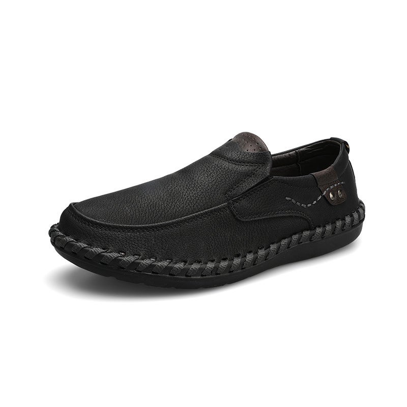 Men'S Business Casual Leather Shoes Men'S Shoes Dropshipping Independent Station Beanie Shoes Large Size - Image 1