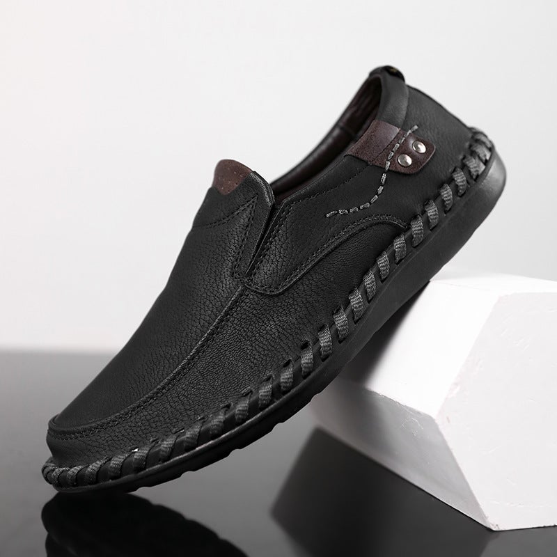 Men'S Business Casual Leather Shoes Men'S Shoes Dropshipping Independent Station Beanie Shoes Large Size - Image 2