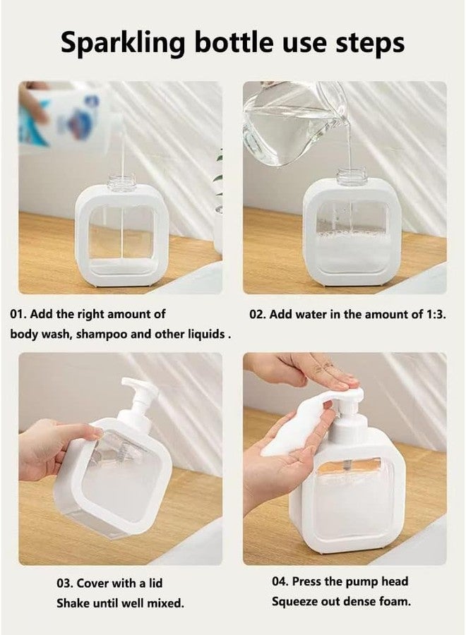 VANITYA موزع صابون فانيتيا قابل لإعادة التعبئة | زجاجة بمضخة قابلة لإعادة الاستخدام سعة 300 مل لصابون اليدين، سائل غسل الأطباق، الشامبو، اللوشن، وغيرها | موزع بلاستيكي أنيق ومتين للحمام والمطبخ (عبوة من قطعة واحدة) - Image 3