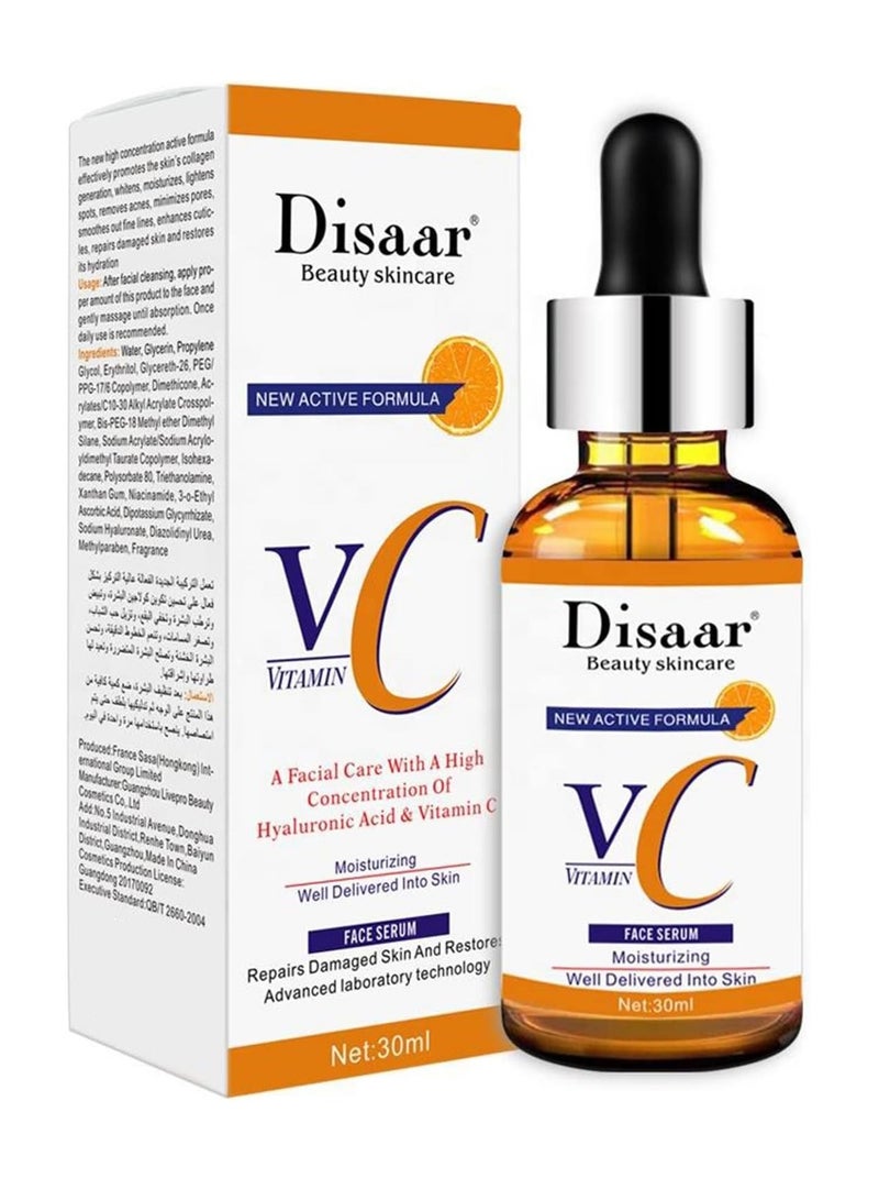 Disaar BEAUTY Orange Vitamin C Facial Serum Hyaluronic Acid Moisturizing Repair Skin Restore Hydration 30ml - Image 1