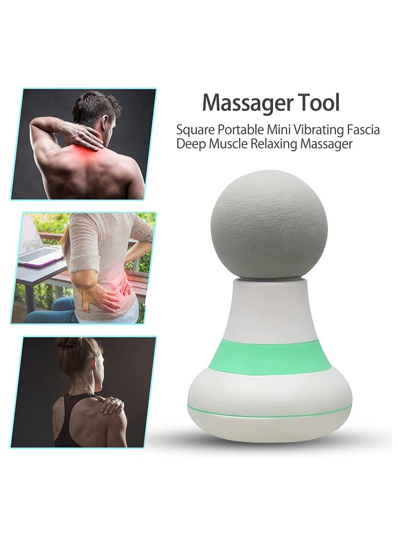 إسكدنيا مدلك محمول باليد مع 6 أوضاع اهتزاز ، مدلك كهربائي صغير شخصي 2.0 * 4.5 بوصة ، تدليك للرقبة والكتف والظهر للرجال والنساء (أخضر) - Image 5