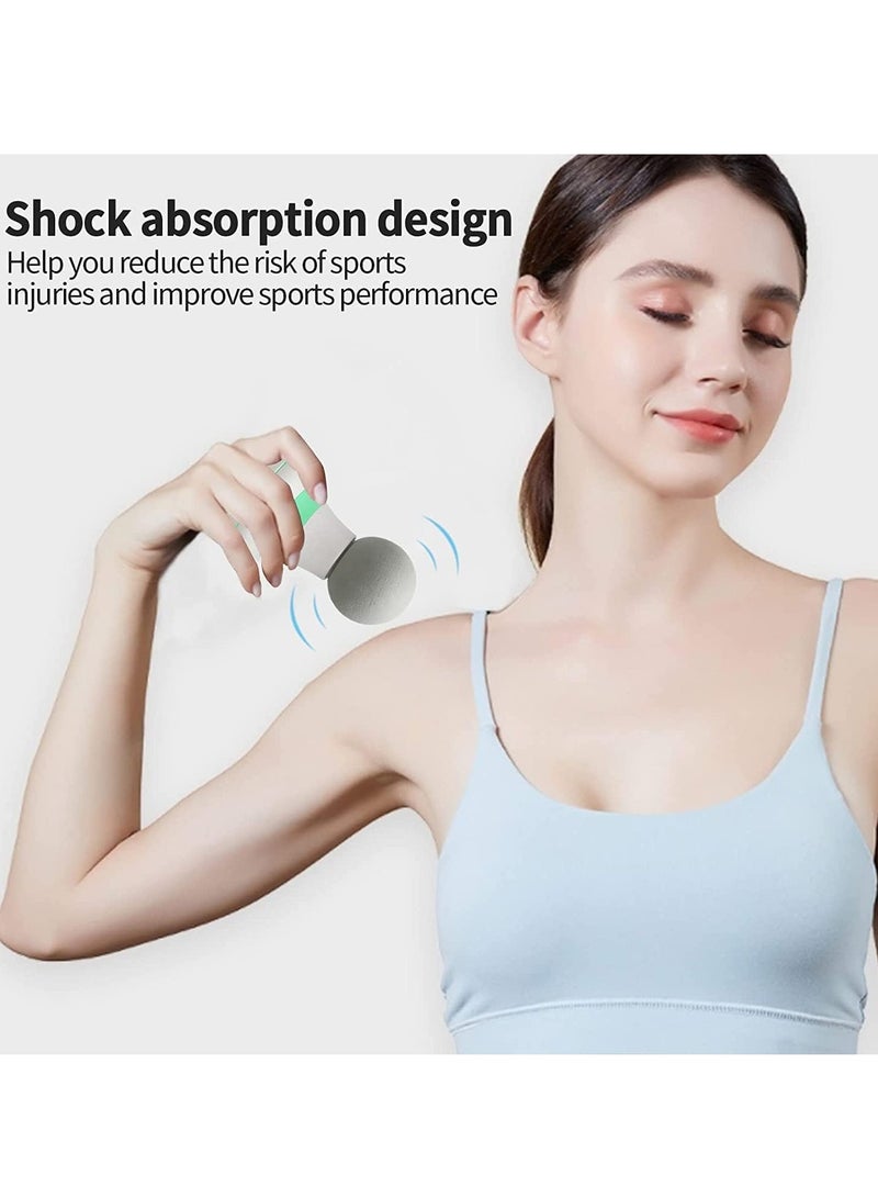 إسكدنيا مدلك محمول باليد مع 6 أوضاع اهتزاز ، مدلك كهربائي صغير شخصي 2.0 * 4.5 بوصة ، تدليك للرقبة والكتف والظهر للرجال والنساء (أخضر) - Image 2