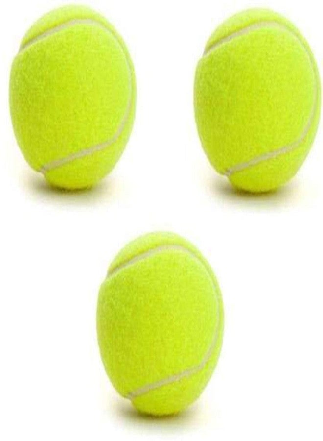 EOS- BUILDING TRUST EOS Rubber Cricket Tennis Ball - Standard Size, Pack of 3 (Green) - Image 2