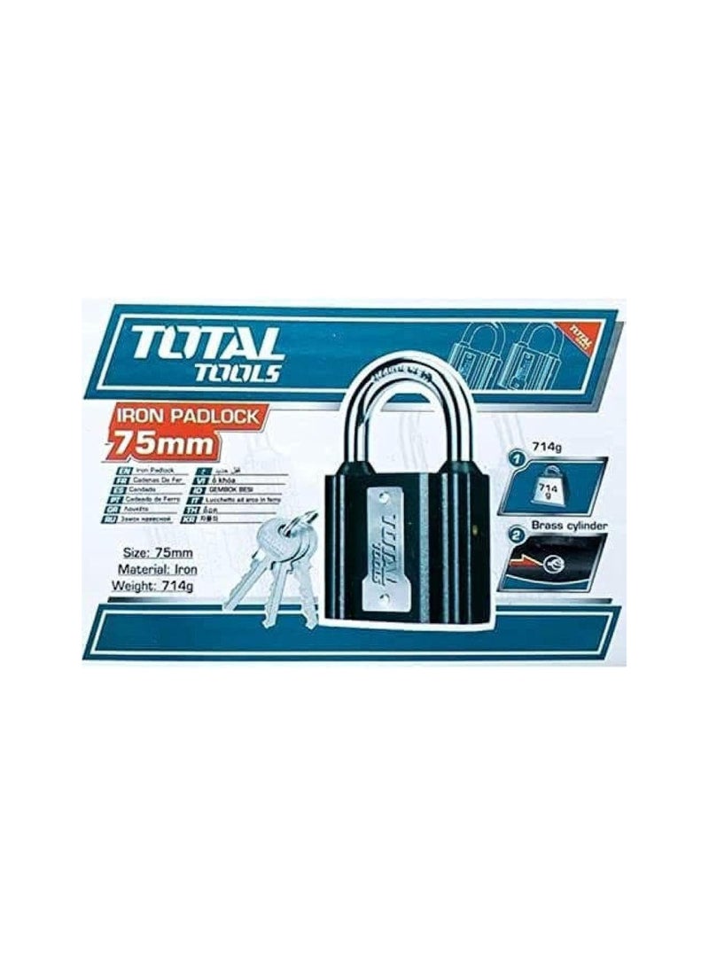 TOTAL Iron padlock 75 mm - Image 1