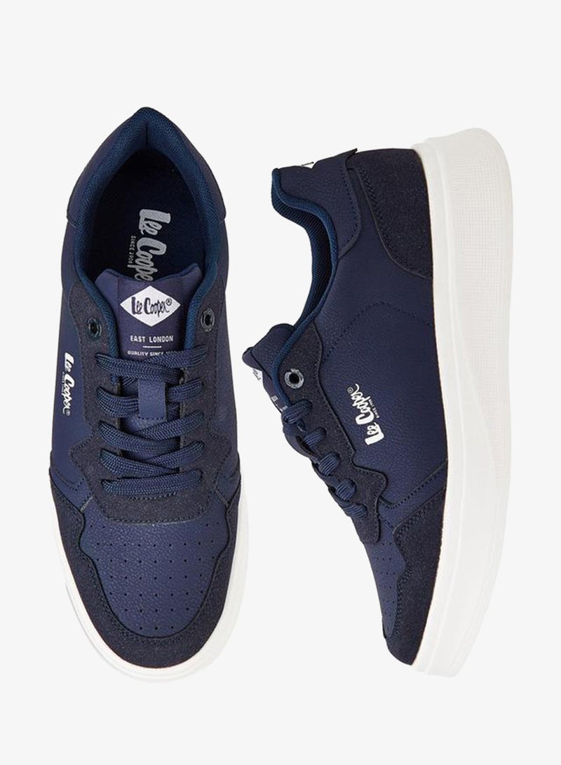 Lee Cooper Men's Perforated Lace-Up Sneakers - Image 1