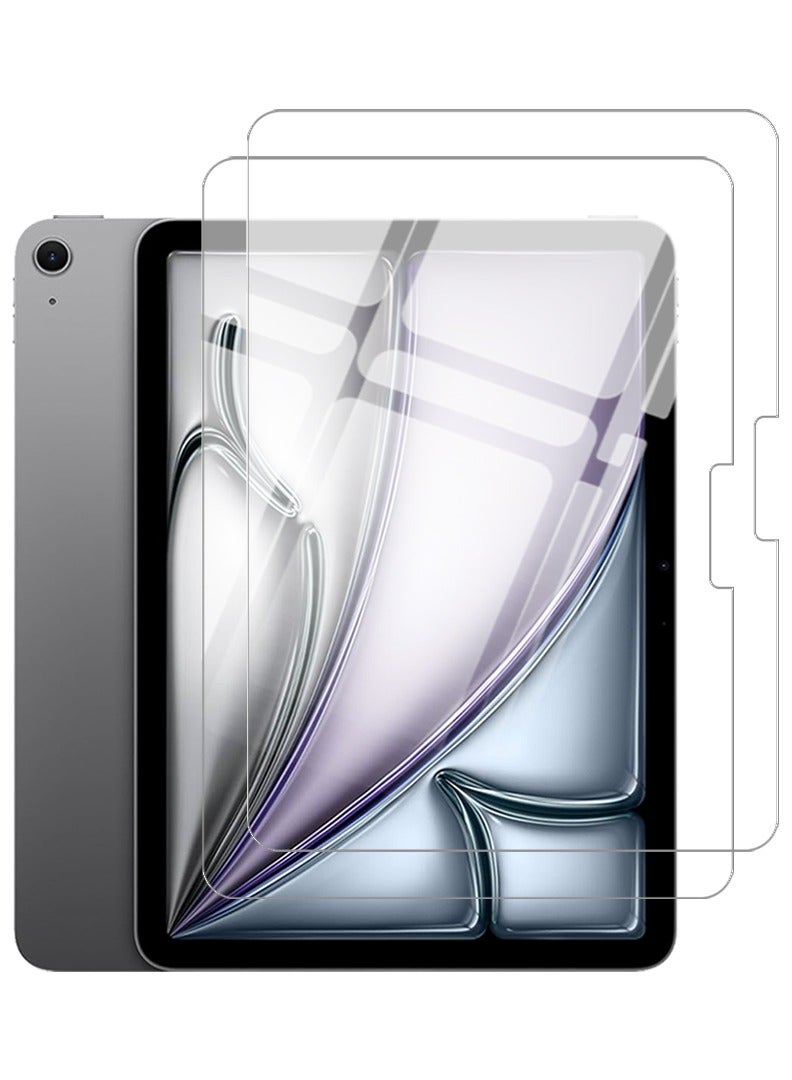 Theodor 2 Pack Screen Protector for Apple iPad Air 13‑inch (M2) 9H Hardness Tempered Glass, Bubble Free Easy Installation, Full Coverage And Anti Scratch Case Friendly- Clear - Image 1