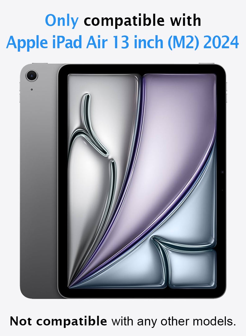 Theodor 2 Pack Screen Protector for Apple iPad Air 13‑inch (M2) 9H Hardness Tempered Glass, Bubble Free Easy Installation, Full Coverage And Anti Scratch Case Friendly- Clear - Image 2