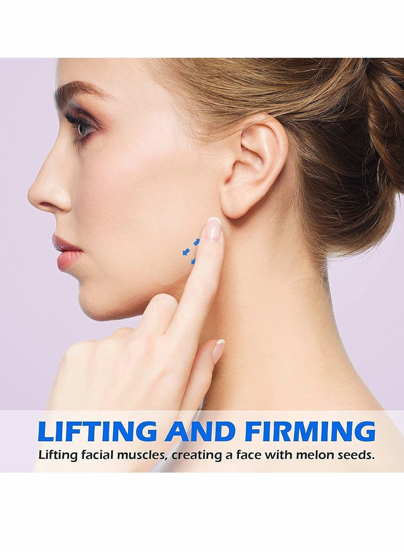 Excefore شريط شد الوجه، شريط شد الوجه الفوري رفيع للغاية وغير مرئي مقاوم للماء ومرونة عالية، أداة مكياج لإخفاء تجاعيد الوجه ورفع الجلد المترهل، 40 قطعة - Image 2