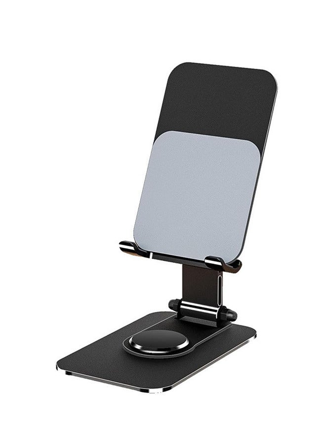 Adjustable Metal Phone Stand, Foldable Desktop Holder for iPhone 15/14/13/12 Pro Max Plus Mini & All Phones/Tablets, Black, 1 Pcs - Perfect for Home/Office - Image 2