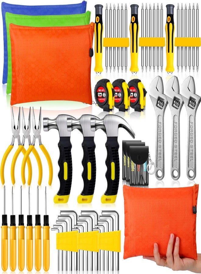 Lothee 57 Pcs Christmas Mini Operation Tool Kit Emergency Compact Tool Set with Bags Mini Tape Screwdriver Keychain Double Screw Drive Bits for Men Christmas Gifts Birthday Party Favors (Multi) - Image 1