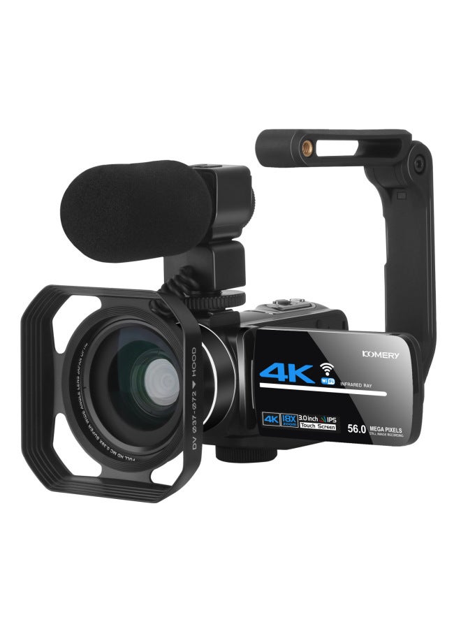 Generic 4K HD Digital Camera Home WiFi Live Touch Screen Camera Photography And Video All-in-One DV-Body Color:128 Memory Card  - Image 3