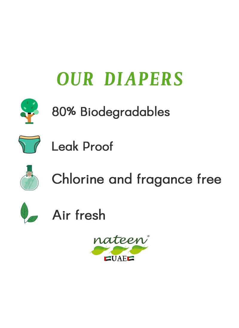 nateen - Nateen Soft Line Baby Pants Diapers ,Size 4 (9-14kg),Large Baby Pull Ups,160 Count Diaper Pants,Super Soft and Breathable Baby Diapers Pants. - Image 1