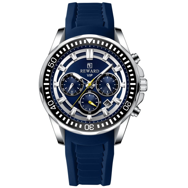 Reward RD832258M Men's Quartz Watch with Chronograph, Calendar & Waterproof  Design