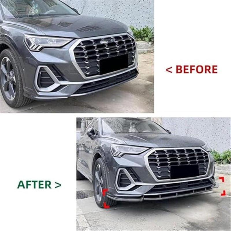 Vuzmode Front Bumper Lip Spoiler for Q3 F3 2019+ - Image 2