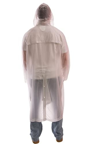 Tingley Tuff-Enuff C61210 Rain Coat With Detachable Hood, Extra-Large, Clear - Image 2