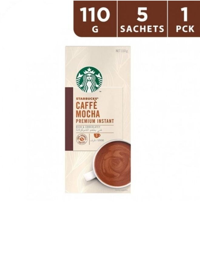 Starbucks - Caffé Mocha Premium Instant 5 Sachets 110g - Image 1