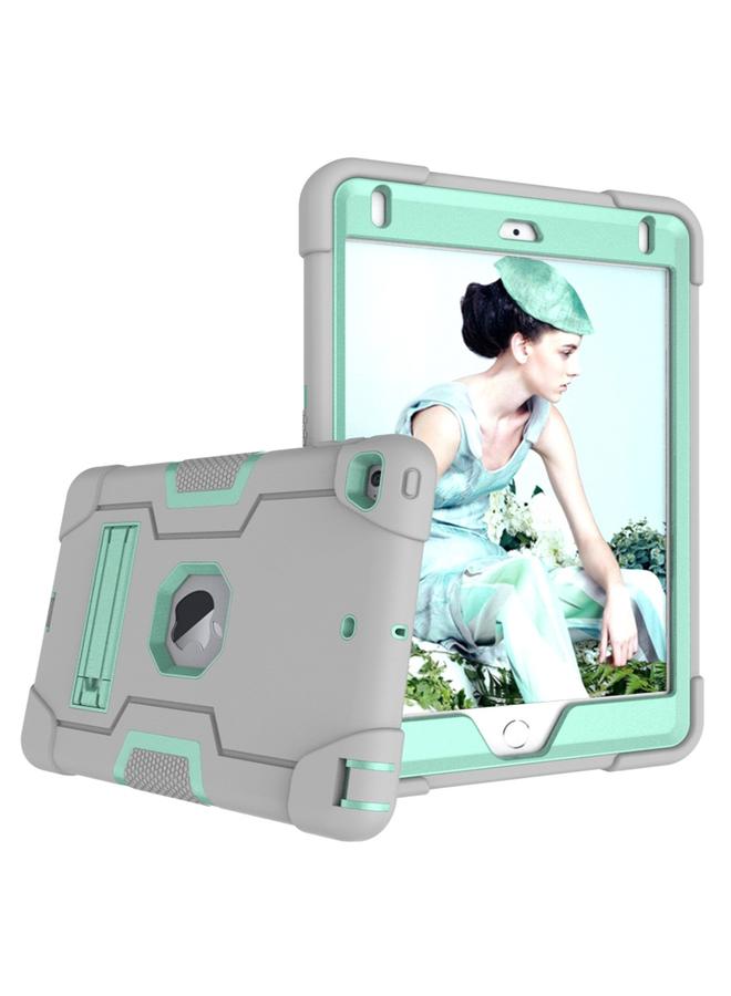 Zaboon Case For iPad Mini 5 / 4 Contrast Color Silicone + PC Combination Case with Holder - Image 2