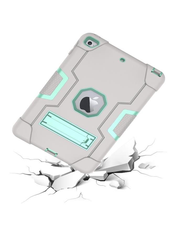 Zaboon Case For iPad Mini 5 / 4 Contrast Color Silicone + PC Combination Case with Holder - Image 4