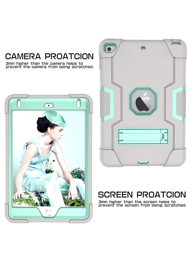 Zaboon Case For iPad Mini 5 / 4 Contrast Color Silicone + PC Combination Case with Holder - Image 5