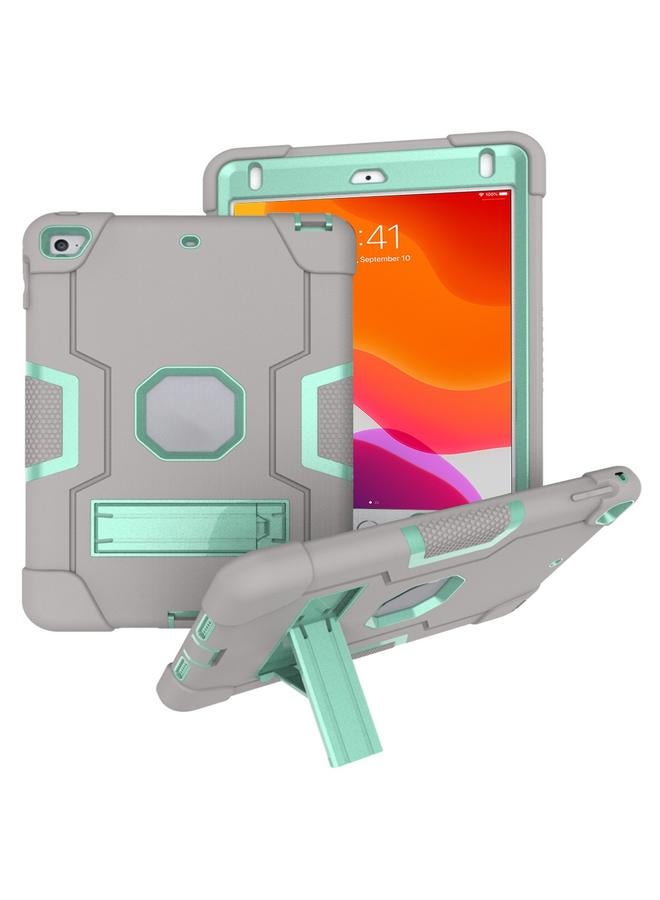 Zaboon Case For iPad Mini 5 / 4 Contrast Color Silicone + PC Combination Case with Holder - Image 1